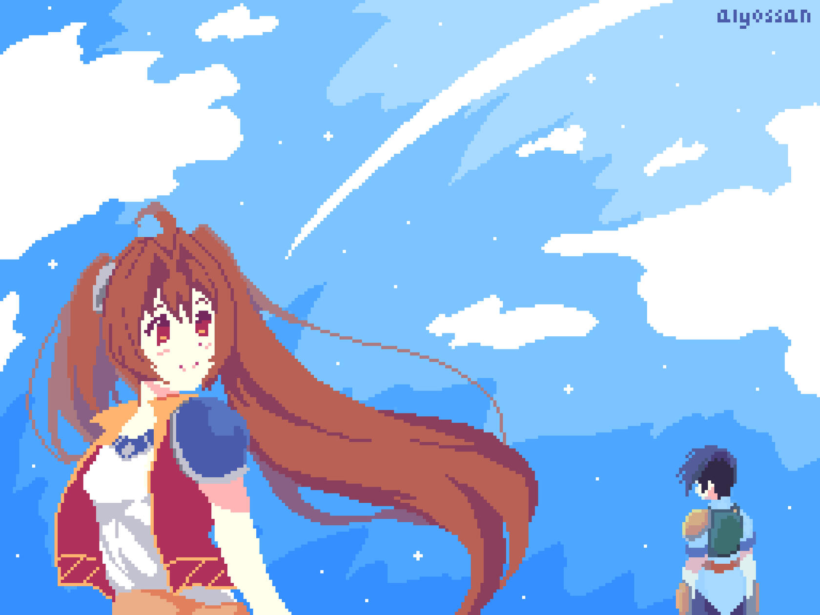 Estelle and Joshua Pixel Art - Pre-2025