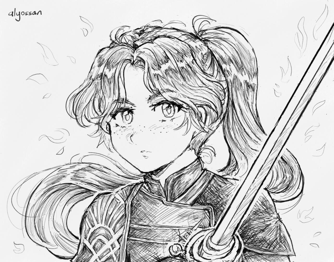 Maelle Pencil Sketch - March 26, 2026
